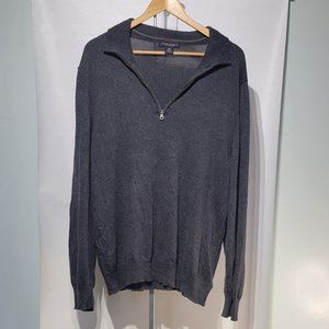Banana Republic Silk Cashmere Gray Sweater Men's XL (85% Silk 15% Cashmere)